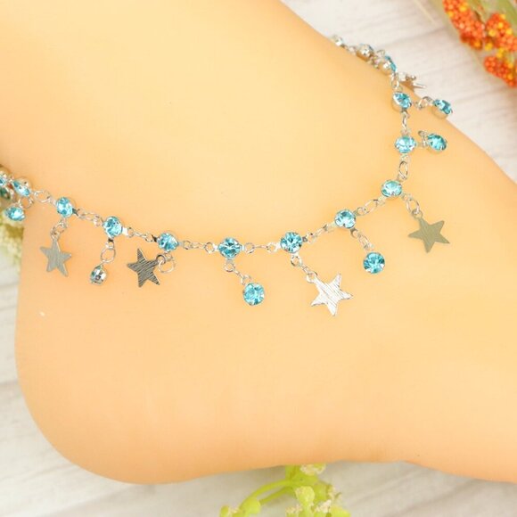 "Handmade Anklet – Elegant & Delicate Jewelry for Women | UNVRC1307 - Picture 1 of 10
